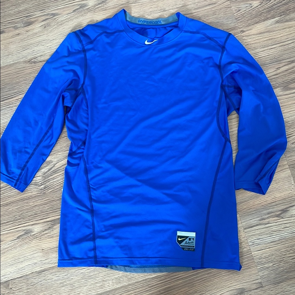 Nike  Blue Long Sleeve Shirt